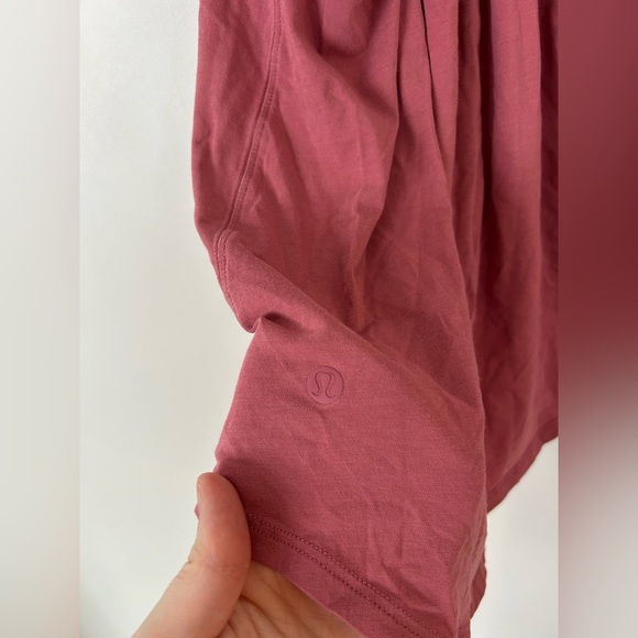 Lululemon Pleated Love Tank Top Cherry Tint Dusty Rose Size 6 - Picture 7 of 8